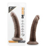 Dr Skin 7 Cock W Suction Cup Chocolate "