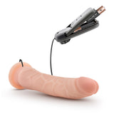 Dr Skin 8.5 Vibrating Realistic Cock W-suction Cup Vanilla"