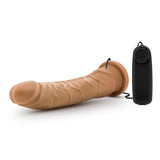 Dr Skin 8.5 Vibrating Realistic Cock W-suction Cup Mocha"