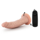 Dr Skin Dr Dave 7in Vibrating Cock W- Suction Cup Vanilla
