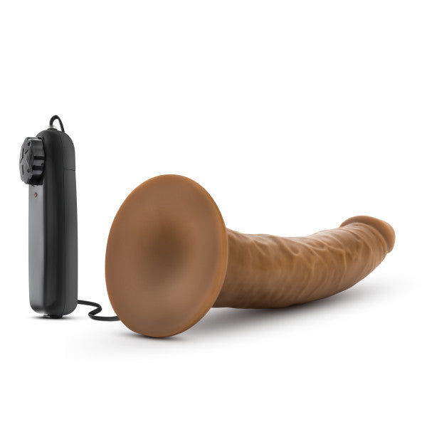 Dr Skin Dr Dave 7in Mocha Vibrating Cock W- Suction Cup