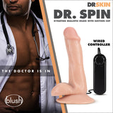 Dr Skin Dr Spin 6in Gyrating Realistic Dildo Vanilla