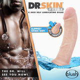 Dr Skin Glide 8in Self Lubricating Dildo Vanilla