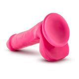 Neo 6 Dual Density Cock W-balls Neon Pink "