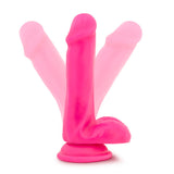 Neo 6 Dual Density Cock W-balls Neon Pink "