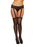 Pantyhose With Garters Black Os Queen