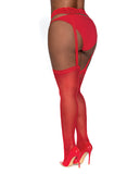 Pantyhose W- Garters Red Q-s