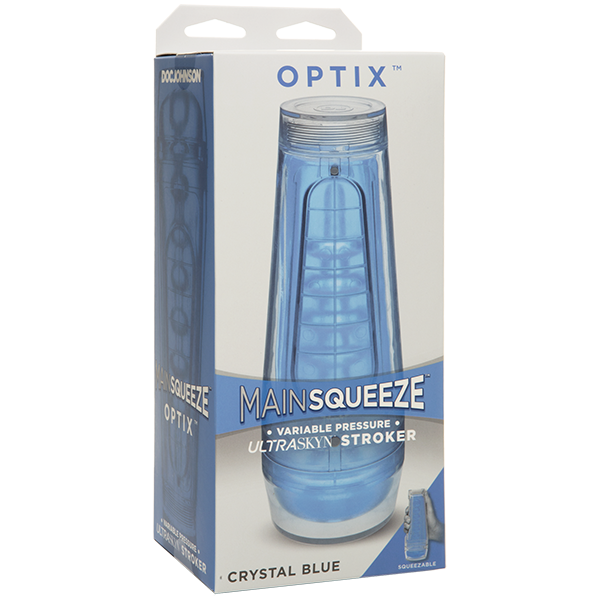 Main Squeeze Optix Crystal Blue Ultrskyn Stroker