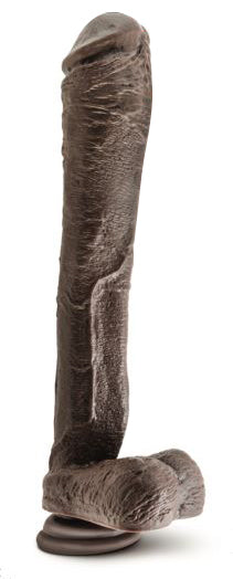 (d) The Big Wood 13.5in Realis Penis Brown