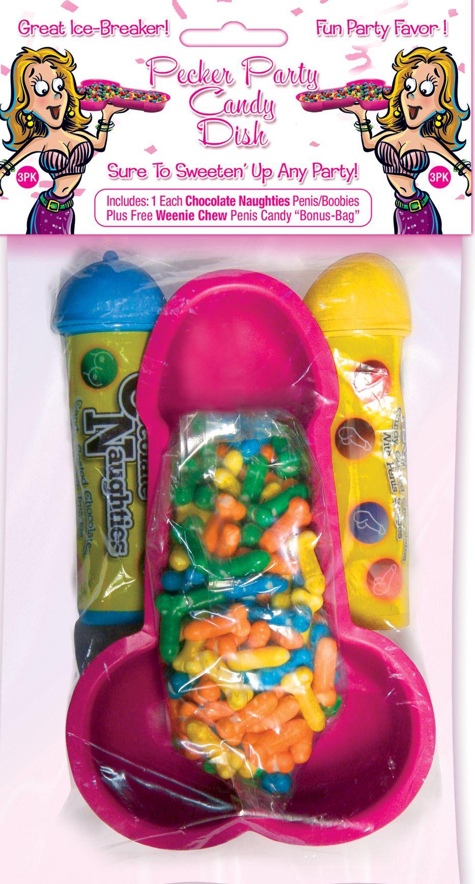 Pecker Candy Dish With Candy