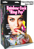 Rainbow Ring Pop Display 12pc