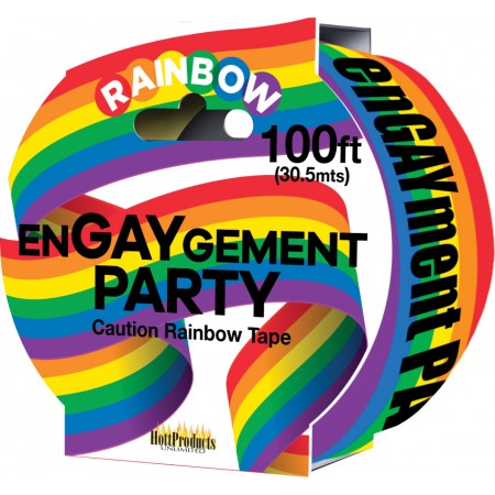 Engaygement Rainbow Caution Tape