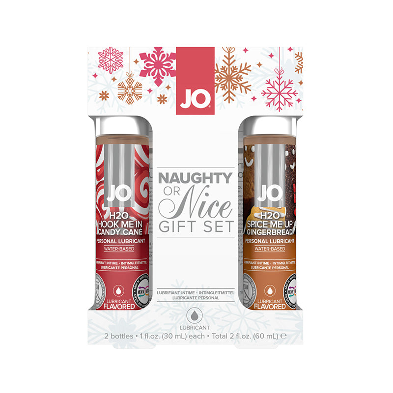 (wd) Jo Naughty Or Nice Gift S Candy Cane & Gingerbread