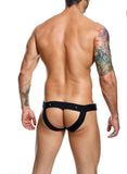 Male Basics Dngeon Cockring Jockstrap Black O-s (hanging)