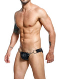 Male Basics Dngeon Snap Jockstrap Black O-s (hanging)