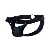 Male Basics Dngeon Peekaboo Jockstrap Black O-s (hanging)