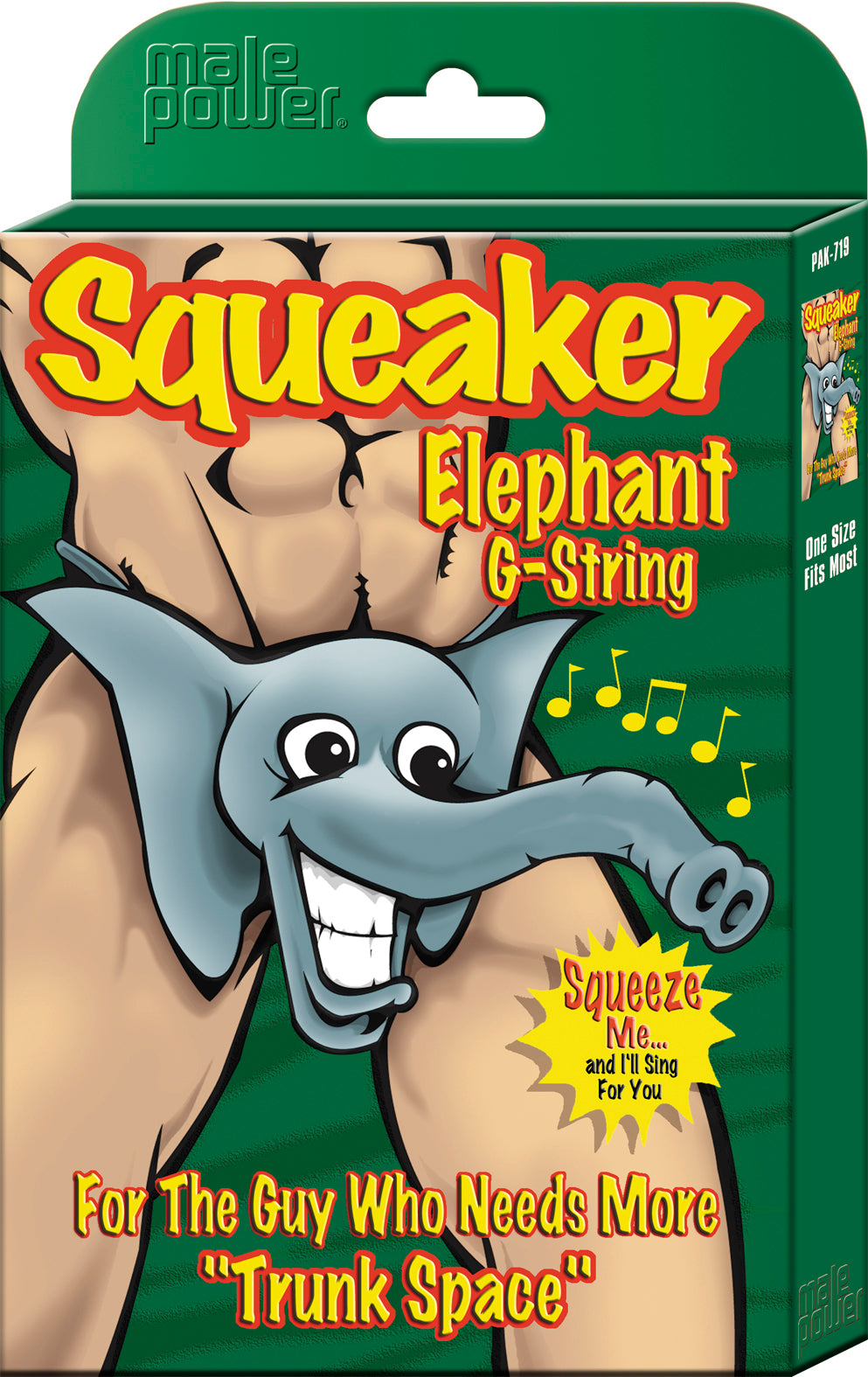 Novelty Squeaker Elephant G-string O-s