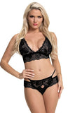 Sugar & Spice Bra & Panty Set Black L-xl