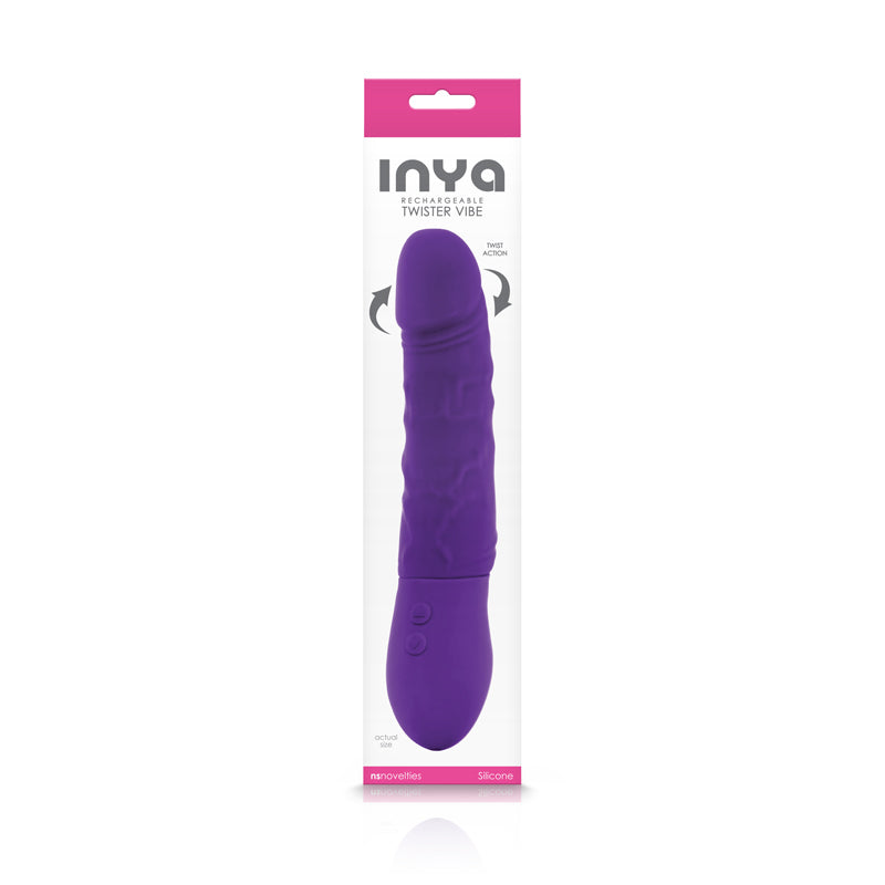 Inya Twister Purple Vibrating Dildo