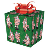 Santa Stripper Holiday Gift Wrap