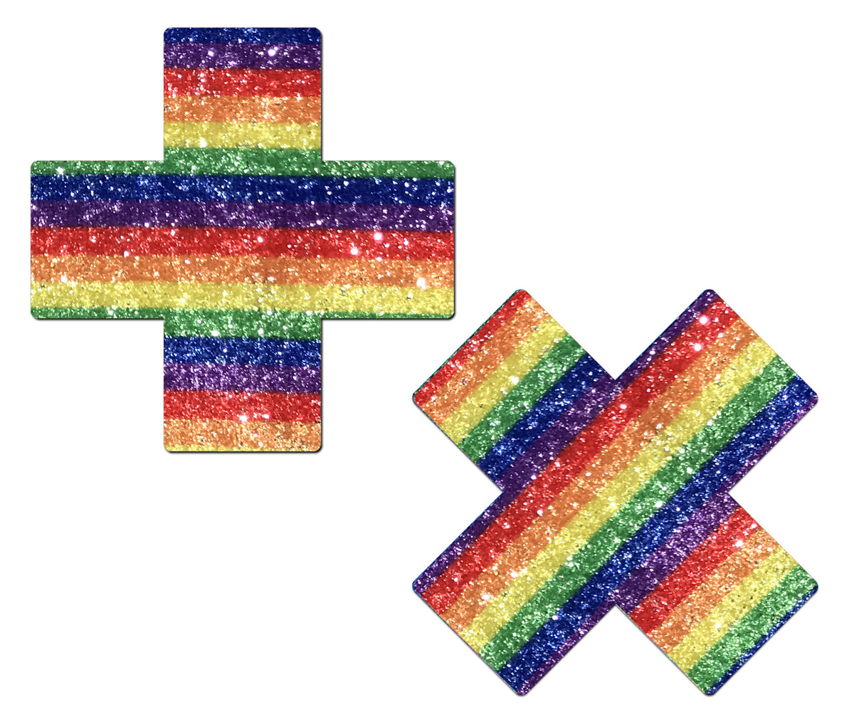 Pastease Glittering Rainbow Cross