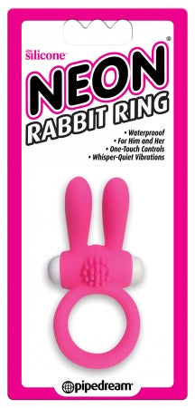 Neon Rabbit Ring Pink