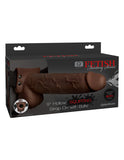 Fetish Fantasy 9 In Hollow Squirting Strap-on W- Balls Brown