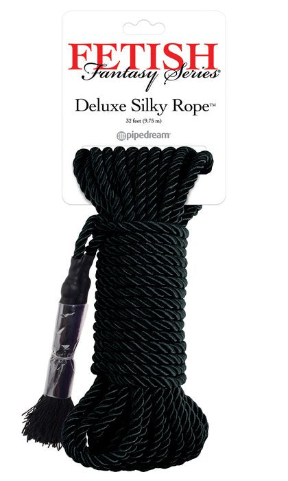 Fetish Fantasy Series Deluxe Silk Rope Black