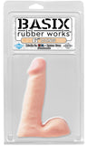 Basix Rubber Works 6in Dong Flesh