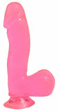 Basix Rubber Works Pink 6.5in Dong W-suction Cup