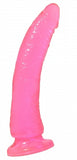 Basix Rubber Works 7in Pink Slim Dong W- Suction Cup