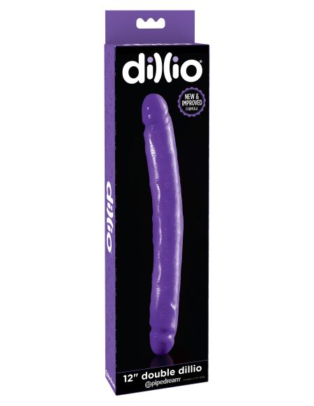 Dillio 12 Double Dong Purple Dong "