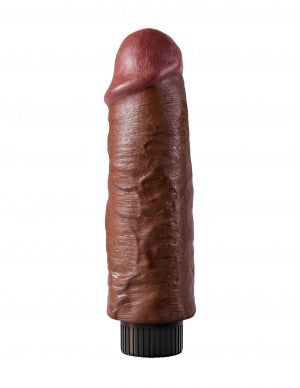 King Cock 6 In Cock Brown Vibrating
