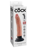 King Cock 7 In Cock Flesh Vibrating