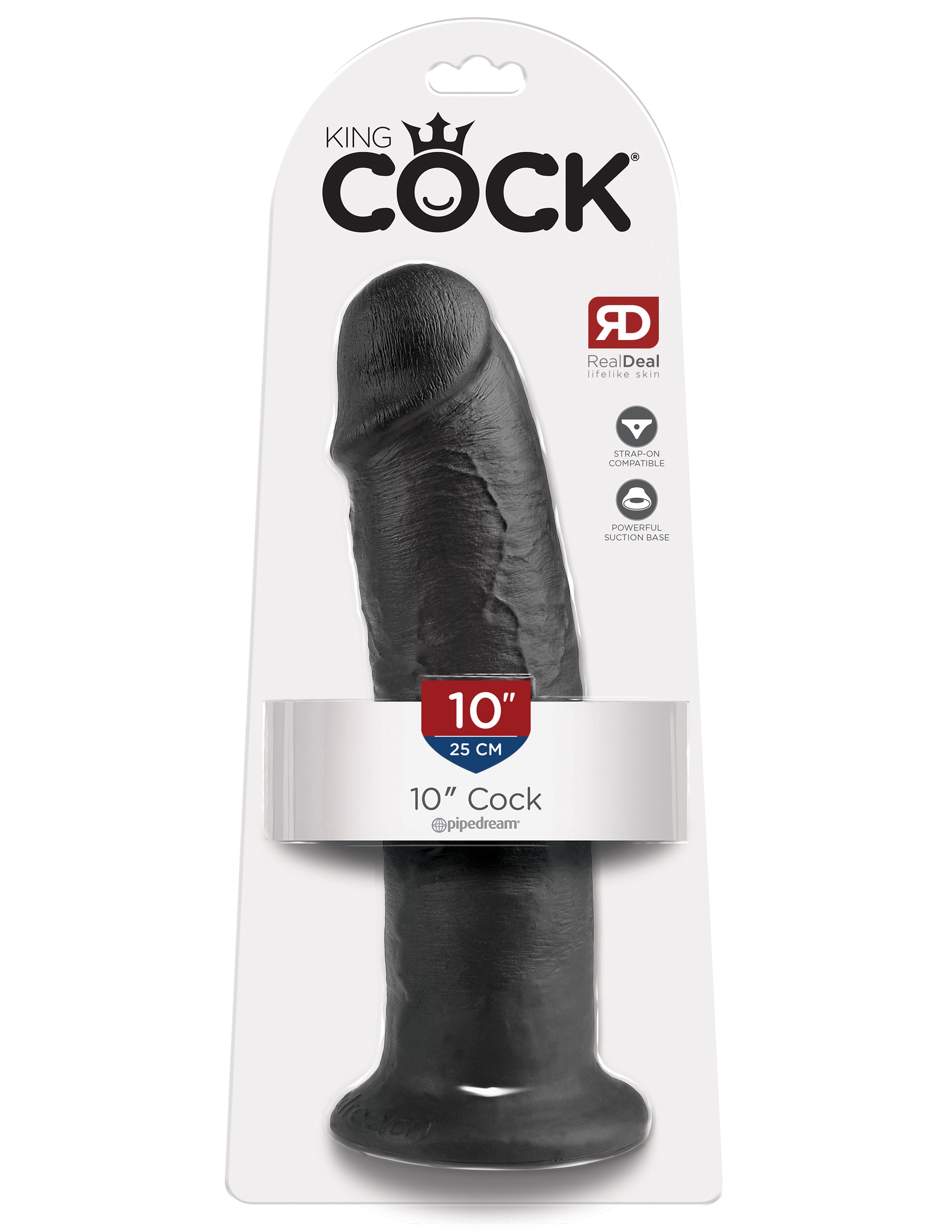 King Cock 10 In Cock Black