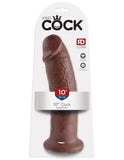 King Cock 10 In Cock Brown