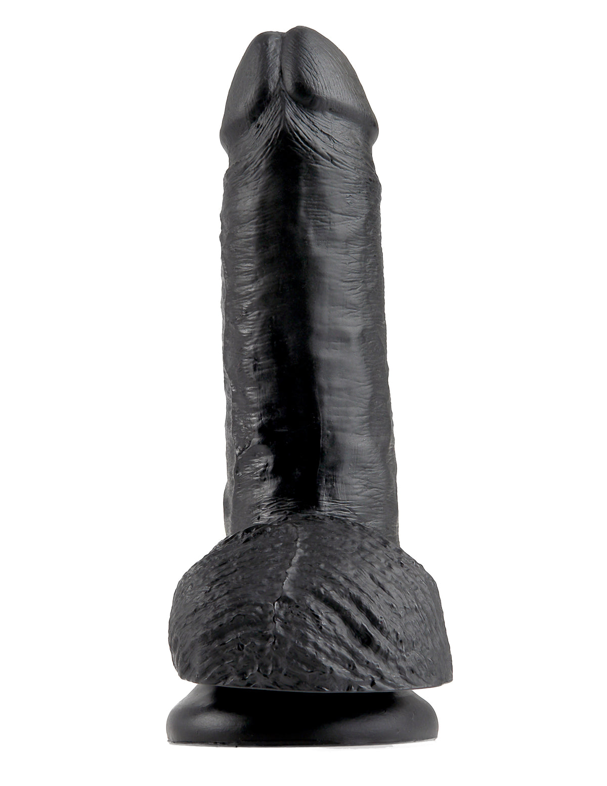 King Cock 7 In Cock W-balls Black