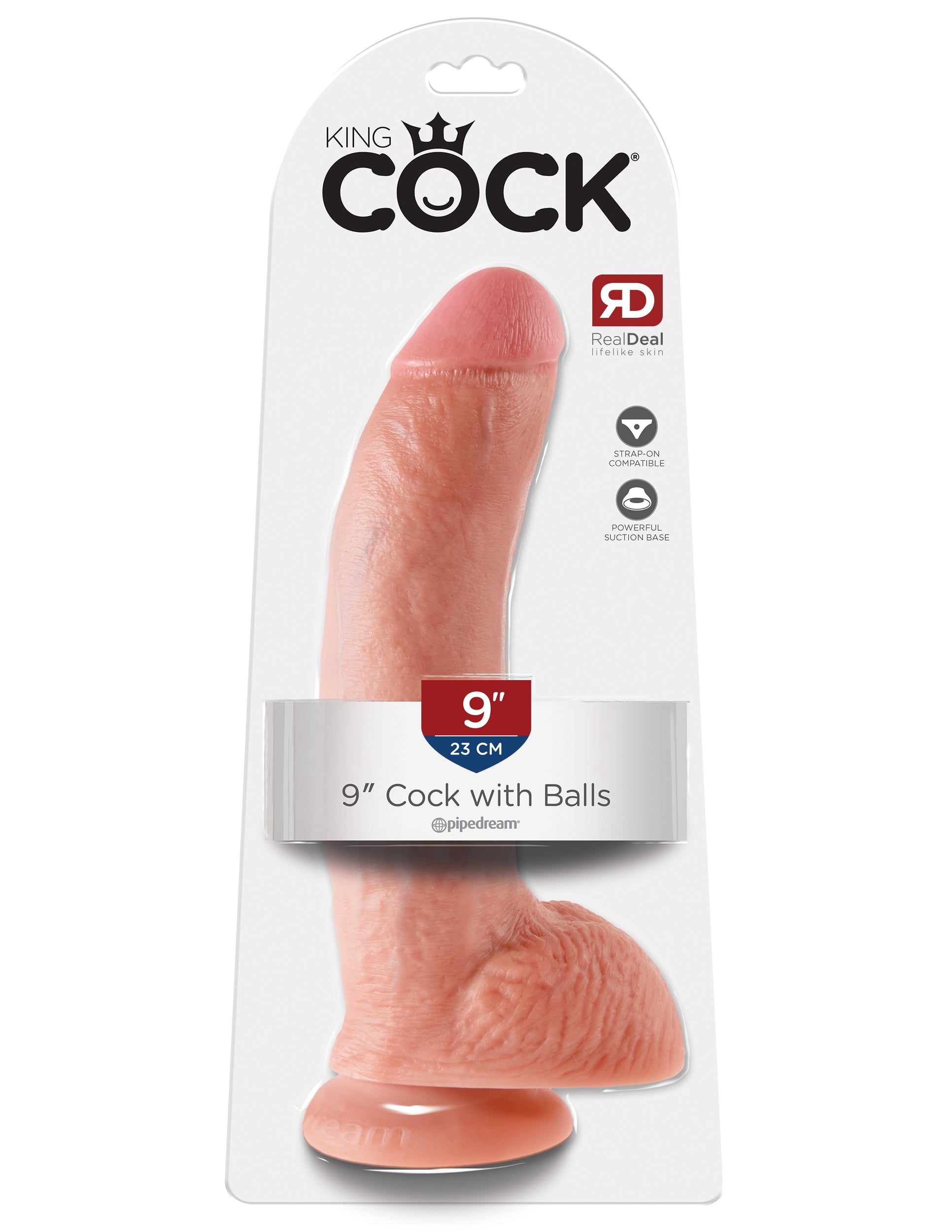 King Cock 9 In Cock W-balls Flesh