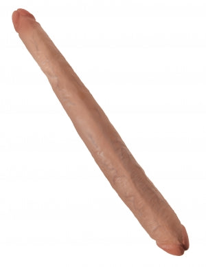 King Cock 16 In Tapered Double Dildo Tan