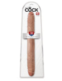 King Cock 16 In Thick Double Dildo Tan
