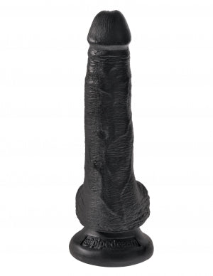 King Cock 6 In Cock W-balls Black