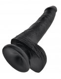 King Cock 6 In Cock W-balls Black