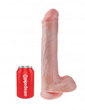 King Cock 13 In Cock W-balls Light