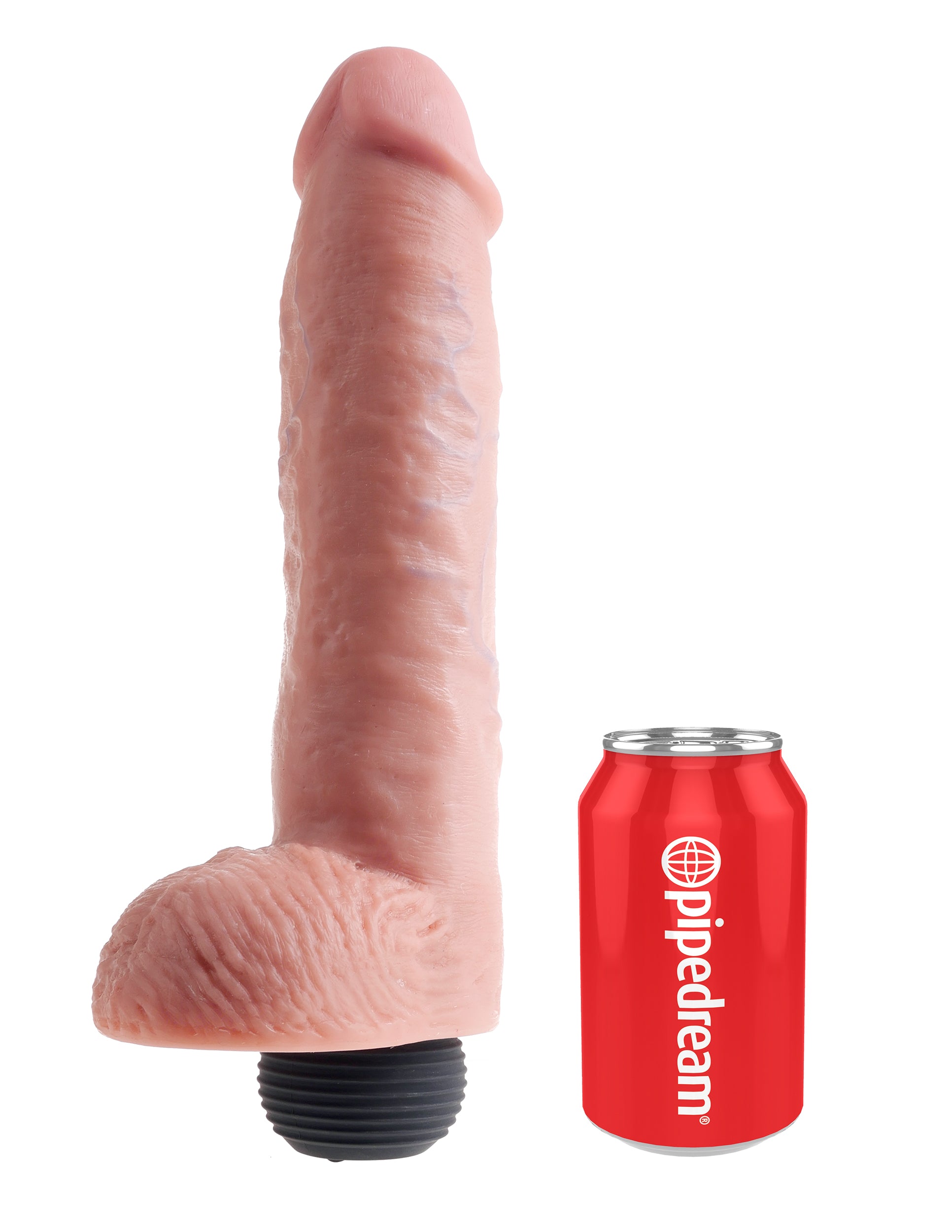 King Cock 11 In Squirting Cock W- Balls Light