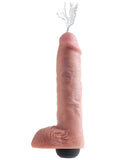 King Cock 11 In Squirting Cock W- Balls Light