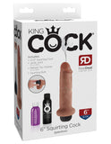 King Cock 6 In Squirting Cock Tan