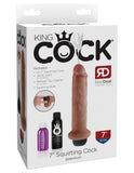 King Cock 7 In Squirting Cock Tan