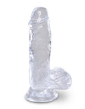 King Cock Clear 5 In Cock W- Balls