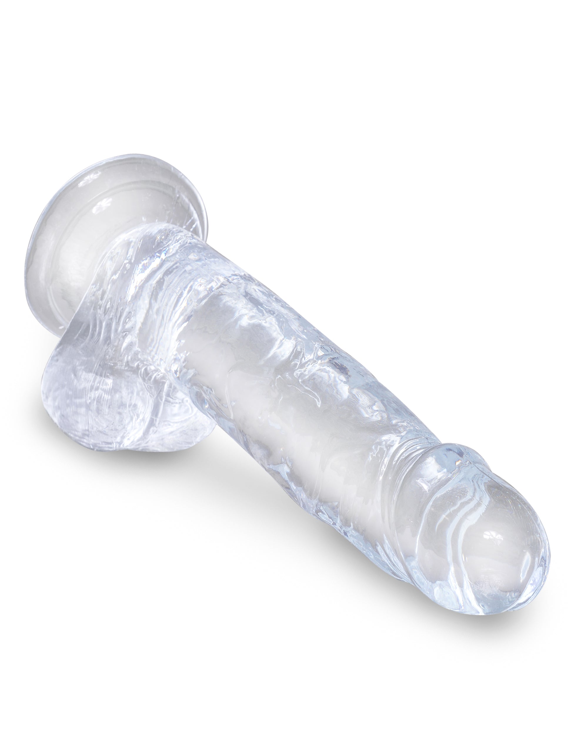King Cock Clear 7 In Cock W- Balls