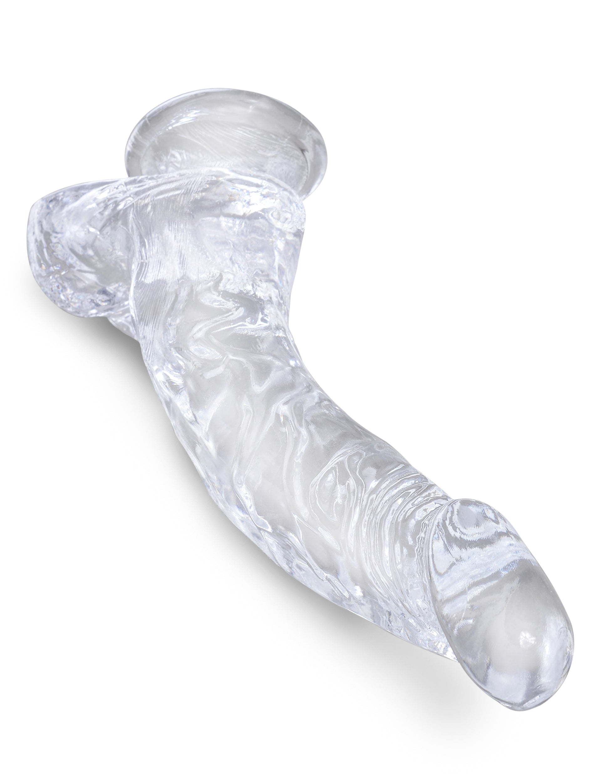 King Cock Clear 7.5 In Cock W- Balls